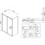 Vincea City VSR-5CT9011CL Прозрачное стекло / Профиль Хром 110х90 Душевой уголок 90x110x195 см, Италия - фото 8