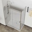 Vincea City VSR-5CT9011CL Прозрачное стекло / Профиль Хром 110х90 Душевой уголок 90x110x195 см, Италия - фото 4
