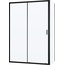 Vincea City VSR-5CT9012CLB Прозрачное стекло / Профиль Чёрный матовый 120х90 Душевой уголок 90x120x195 см, Италия - фото 1