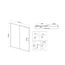 Vincea City VDS-5CT140MT Текстурное стекло/Хром 140 Душевая дверь 0,5x140x195 см, Италия - фото 4