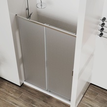Vincea City VDS-5CT130MT Текстурное стекло/Хром 130 Душевая дверь 0,5x130x195 см, Италия - фото 1 - фото 4