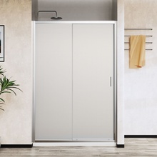 Vincea City VDS-5CT130MT Текстурное стекло/Хром 130 Душевая дверь 0,5x130x195 см, Италия - фото 1 - фото 2