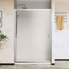 Vincea City VDS-5CT130CL Прозрачное стекло/Хром 130 Душевая дверь 0,5x130x195 см, Италия - фото 1 - фото 1