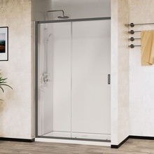 Vincea City VDS-5CT120CLGM Прозрачное стекло/Вороненая сталь 120 Душевая дверь 0,5x120x195 см, Италия - фото 1 - фото 1