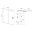 Vincea City VDS-5CT120CLB Прозрачное стекло/Матовый черный 120 Душевая дверь 0,5x120x195 см, Италия - фото 6