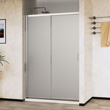 Vincea City VDS-5CT110MT Текстурное стекло/Хром 110 Душевая дверь 0,5x110x195 см, Италия - фото 1 - фото 3