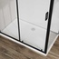 Vincea City VSR-5CT9011CLB Прозрачное стекло/Профиль Черный 90х110 Душевой уголок 90x110x195 см, Италия - фото 2