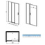 Vincea City VDS-5CT130CLGM Прозрачное стекло/Вороненая сталь 130 Душевая дверь 0,5x130x195 см, Италия - фото 5