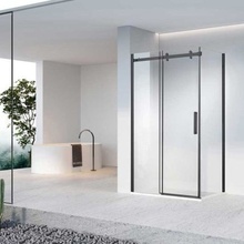 Vincea Como-N VSR-4CN8012CLB Профиль Чёрный матовый / Прозрачное стекло 120х80 Душевой уголок 80x120x195 см, Италия - фото 1 - фото 2