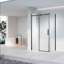 Vincea Como-N VSR-4CN8012CLB Профиль Чёрный матовый / Прозрачное стекло 120х80 Душевой уголок 80x120x195 см, Италия - фото 1 - фото 3