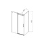Vincea Como-N VSR-4CN8013CLB Профиль Чёрный матовый / Прозрачное стекло 130х80 Душевой уголок 80x130x195 см, Италия - фото 6