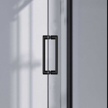 Vincea Como-N VSR-4CN8013CLB Профиль Чёрный матовый / Прозрачное стекло 130х80 Душевой уголок 80x130x195 см, Италия - фото 1 - фото 4