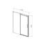 Vincea Como-N VDS-4CN140CGB Тонированное стекло/Матовый черный 140 Душевая дверь 0,8x140x195 см, Италия - фото 5