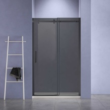 Vincea Como-N VDS-4CN140CGB Тонированное стекло/Матовый черный 140 Душевая дверь 0,8x140x195 см, Италия - фото 1 - фото 1