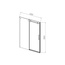 Vincea Como-N VDS-4CN130CLB Прозрачное стекло/Черный 130 Душевая дверь 0,8x130x195 см, Италия - фото 5