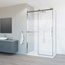 Vincea Como Soft VSR-1CS9012CL Прозрачное стекло/Профиль Хром 90х120 Душевой уголок 90x120x195 см, Италия - фото 1