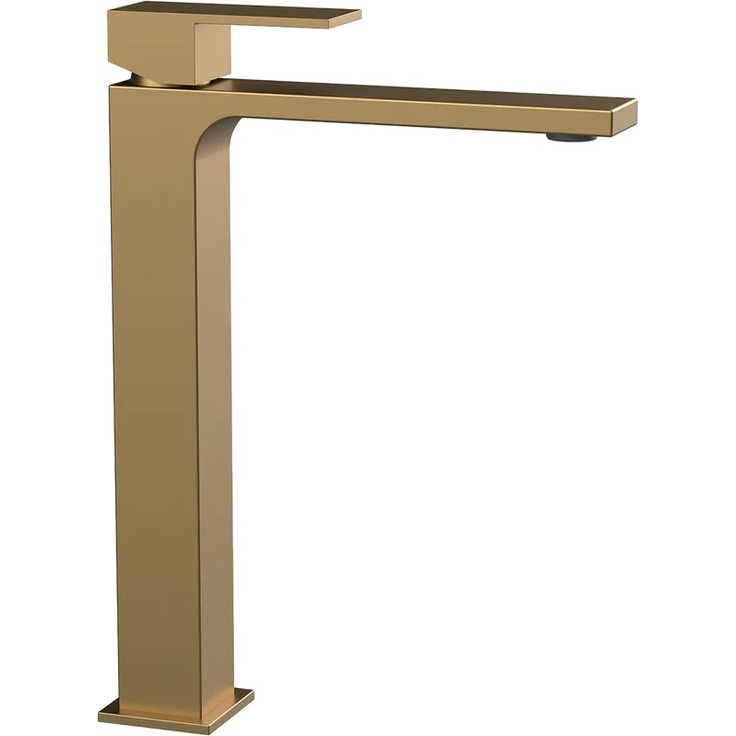 Vincea Cube VBF-1C02BG для раковины брашированное золото Смеситель 21,5x27,8 см, для раковины, Италия - фото 1 Vincea Cube VBF-1C02BG для раковины брашированное золото Смеситель 21,5x27,8 см, для раковины, Италия - фото 1