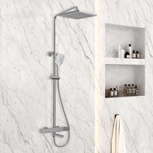 Vincea Cube VSFS-1C1CH Хром Душевая стойка 56x30,9x141 см, Италия - фото 1 - фото 2