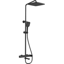 Vincea Cube VSFS-1C1MB Чёрный матовый Душевая стойка 56x30,9x141 см, Италия - фото 1 - фото 1