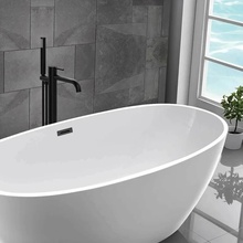 Vincea Desire VTF-1DMB Напольный для ванны Чёрный матовый Смеситель для ванны, Италия - фото 1 - фото 2