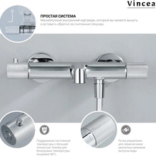 Vincea Desire VSFS-1D1TBG с термостатом, брашированное золото Душевая стойка 56,3x29,4x118,7 см, Италия - фото 1 - фото 3