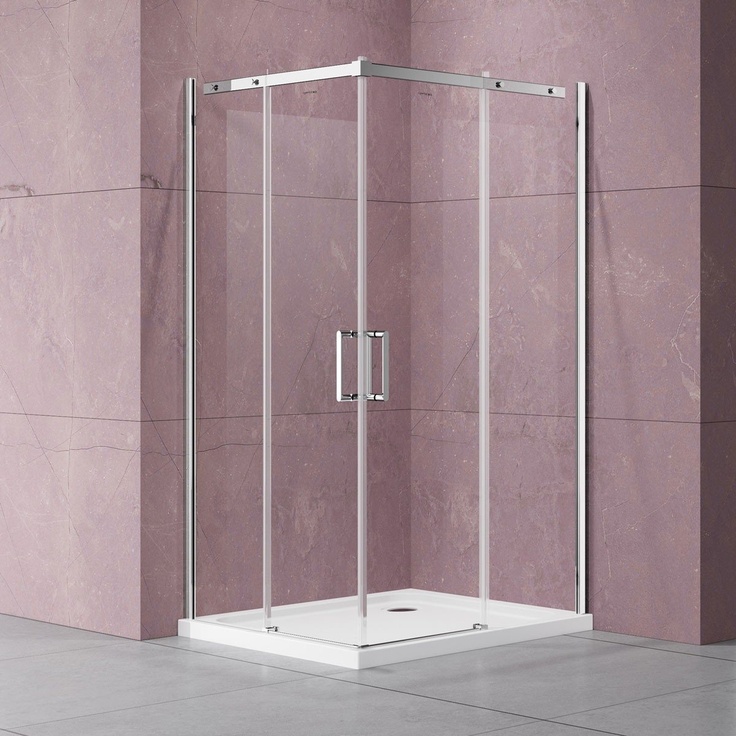 Vincea Dice VSS-4D900CL Прозрачное стекло/Профиль Хром 90х90 Душевой уголок 90x90x195 см, Италия - фото 1 Vincea Dice VSS-4D900CL Прозрачное стекло/Профиль Хром 90х90 Душевой уголок 90x90x195 см, Италия - фото 1