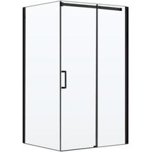 Vincea Dice VSR-4D1011CLB Профиль Чёрный матовый / Прозрачное стекло 110х100 Душевой уголок 100x110x200 см, Италия - фото 1 - фото 1