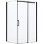 Vincea Dice VSR-4D1012CLB Профиль Чёрный матовый / Прозрачное стекло 120х100 Душевой уголок 100x120x200 см, Италия - фото 1