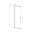 Vincea Dice VDS-4D140CLGM Прозрачное стекло/Вороненая сталь 140 Душевая дверь 0,8x140x200 см, Италия - фото 3