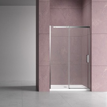 Vincea Dice VDS-4D140CL Прозрачное стекло/Хром 140 Душевая дверь 0,8x140x200 см, Италия - фото 1 - фото 1