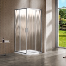 Vincea Garda VSS-1G8011CH Стекло шиншилла/Профиль Хром 80х110 Душевой уголок 80x110x190 см, Италия - фото 1 - фото 1