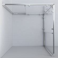 Vincea Garda VSS-1G8011CL Стекло прозрачное/Профиль Хром 80х110 Душевой уголок 80x110x190 см, Италия - фото 1 - фото 4