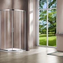 Vincea Garda VSQ-1G100CL Профиль Хром / Прозрачное стекло 100х100 Душевой уголок 100x100x190 см, Италия - фото 1 - фото 2