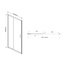 Vincea Garda VDS-1G140CH Стекло шиншилла/Хром 140 Душевая дверь 0,6x140x190 см, Италия - фото 7