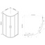 Vincea Garda VSQ-1G900CH Стекло шиншилла/Профиль Хром 90х90 Душевой уголок 90x90x190 см, Италия - фото 6
