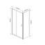 Vincea Garda VSR-1G8012CL Стекло прозрачное/Хром 120х80 Душевой уголок 120x80x190 см, Италия - фото 5