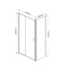 Vincea Garda VSR-1G8012CLG Стекло прозрачное/Брашированное золото 120х80 Душевой уголок 120x80x190 см, Италия - фото 5