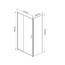 Vincea Garda VSR-1G8015CLG Стекло прозрачное/Брашированное золото 150х80 Душевой уголок 150x80x190 см, Италия - фото 4