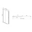 Vincea Garda VDS-1G145CH 145 см, профиль хром, стекло шиншилла Душевая дверь 145x190 см, Италия - фото 2
