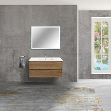 Vincea Gio VMC-2G100TO Дуб табак 100 Тумба для раковины 46x80x50 см, Италия - фото 1 - фото 3
