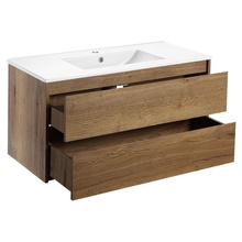 Vincea Gio VMC-2G100TO Дуб табак 100 Тумба для раковины 46x80x50 см, Италия - фото 1 - фото 4