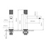Vincea Groove VBF-4G1BG4 Для раковины Брашированное золото Смеситель 14x5x20,1 см, для раковины, Италия - фото 3