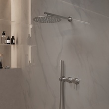 Vincea Groove VSFW-4G01BN Брашированный никель Душевой комплект Италия - фото 1 - фото 1