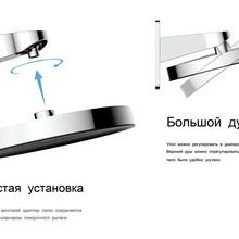 Vincea Inspire VSHD-3I3CGM Воронёная сталь Верхний душ 30x30x16,5 см, Италия - фото 1 - фото 3