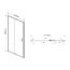 Vincea Intra VDP-1I9010CL Прозрачное стекло/Хром 90/100х190 Душевая дверь 0,8x90x190 см, Италия - фото 7