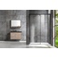Vincea Lugano VDS-1L120CLB-1 Прозрачное стекло/Черный 120 Душевая дверь 0,8x120x195 см, Италия - фото 2