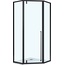 Vincea Penta VSP-3P900CLB Профиль Чёрный матовый / Прозрачное стекло 90х90 Душевой уголок 90x90x195 см, Италия - фото 1