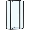 Vincea Penta VSP-3P900CLB Профиль Чёрный матовый / Прозрачное стекло 90х90