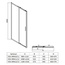 Vincea Rapid-N VDS-3RN11/12CL Прозрачное стекло/Хром 110/120 Душевая дверь 0,6x110x195 см, Италия - фото 4