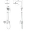 Vincea Rim VSFS-2RM1GM Вороненая сталь Душевая система 53,1x25x145 см, Италия - фото 4